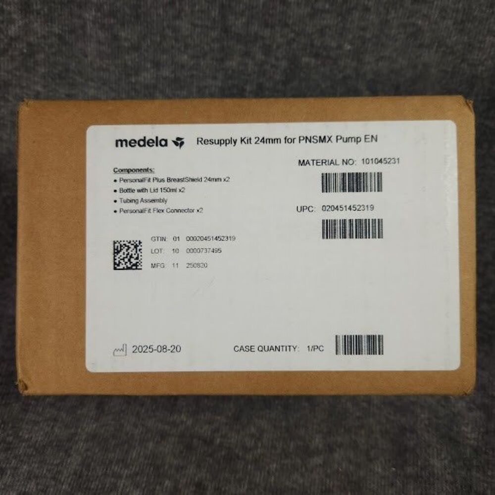 Medela PNSMX Resupply Kit 24mm Pump In Style MaxFlow 101045231 Sealed NEW OEM